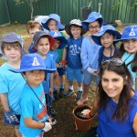 Students enjoying the fruits of Aranmore Primary School’s sustainable garden